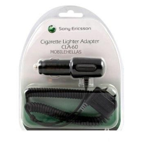 Φορτιστής αυτοκινήτου Sony Ericsson CLA-60 black original blister