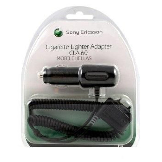 Φορτιστής αυτοκινήτου Sony Ericsson CLA-60 black original blister Φορτιστής αυτοκινήτου Sony Ericsson CLA-60 black original blister