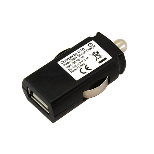 Φορτιστής αυτοκινήτου Αντάπτορας Universal USB 2000mAh black bulk