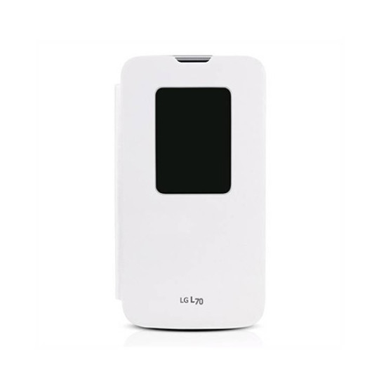 Θήκη LG CCF-400 για D320 L70 Flip Cover Quick Window White original Θήκη LG CCF-400 για D320 L70 Flip Cover Quick Window White original