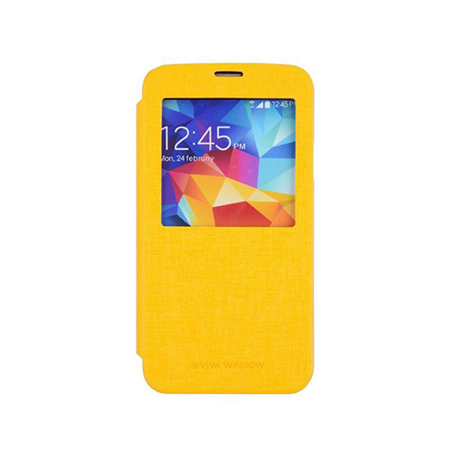 Θήκη Mercury Viva Window για Samsung G920 Galaxy S6 Flip Cover Yellow
