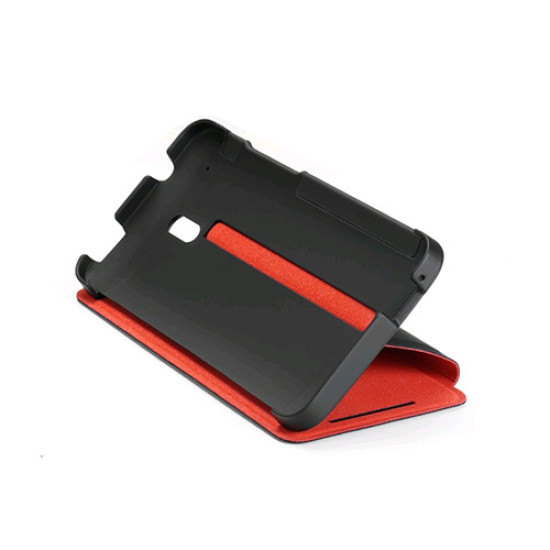 Θήκη HTC HC V851 Double Dip για One Mini Flip cover Black/Red original