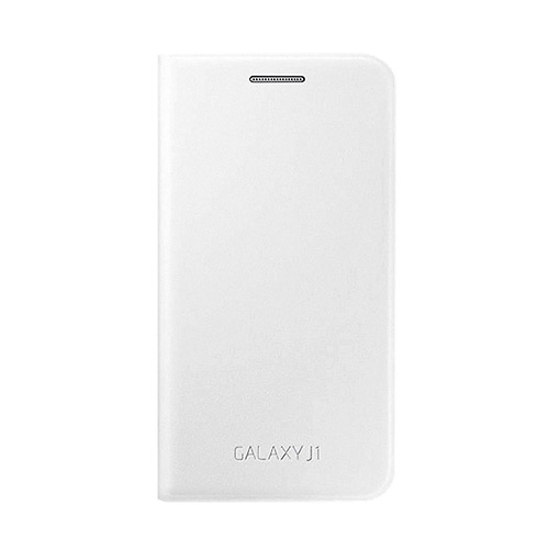 Θήκη Samsung EF-FJ100BWE για J100 Galaxy J1 Flip Cover White original