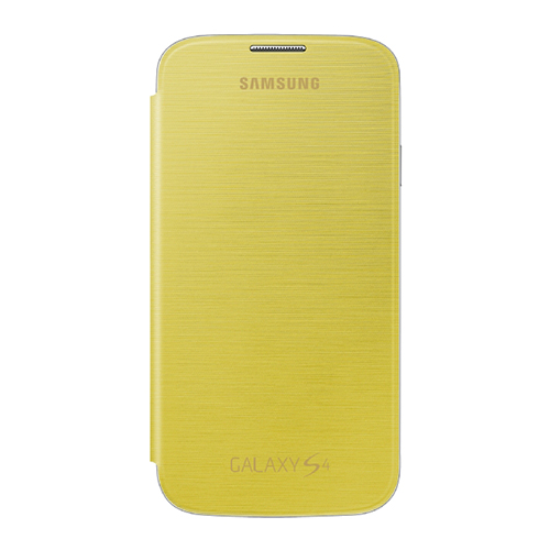 Θήκη Samsung EF-FI950BYE για I9500 I9505 Galaxy S4 Flip Cover Yellow original