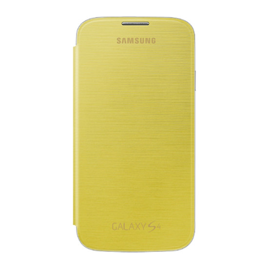 Θήκη Samsung EF-FI950BYE για I9500 I9505 Galaxy S4 Flip Cover Yellow original