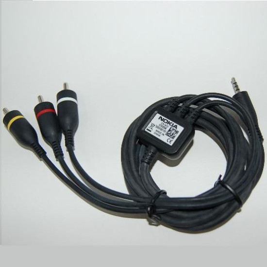 Nokia Video Cable CA-92U για 3600s, 5610 XM, 6220c, 6500s, 7310 Supernova, 7610 Supernova 1.5m bulk Nokia Video Cable CA-92U για 3600s, 5610 XM, 6220c, 6500s, 7310 Supernova, 7610 Supernova 1.5m bulk
