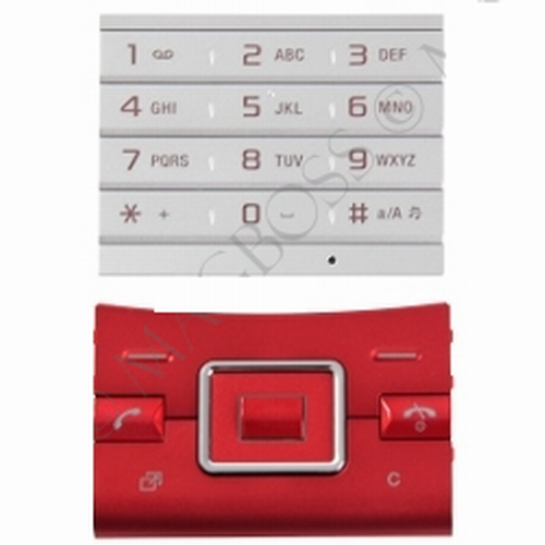 Πληκτρολόγιο Sony Ericsson J20i Hazel Μενού + Αλφαριθμητικό Red Original