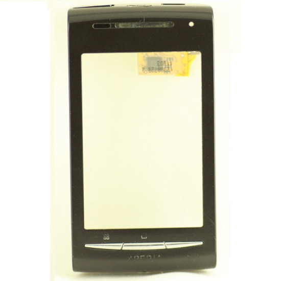 Μεταχειρισμένη Sony Ericsson E15i X8 Πρόσοψη μπροστινή με Τζαμάκι αφής μαύρο -touch screen-digitizer ORIGINAL