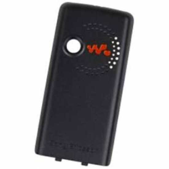 Γνήσιο (ORIGINAL) Sonyericsson W200i κάλλυμα μπαταρίας μαύρο - W200i battery cover black