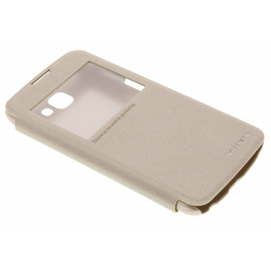 Θήκη Nillkin Sparkle S-View για LG K120 K4 Flip Cover Gold Θήκη Nillkin Sparkle S-View για LG K120 K4 Flip Cover Gold