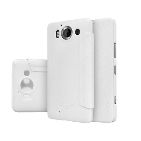 Θήκη Nillkin Sparkle Folio για Microsoft Lumia 950 Flip cover White