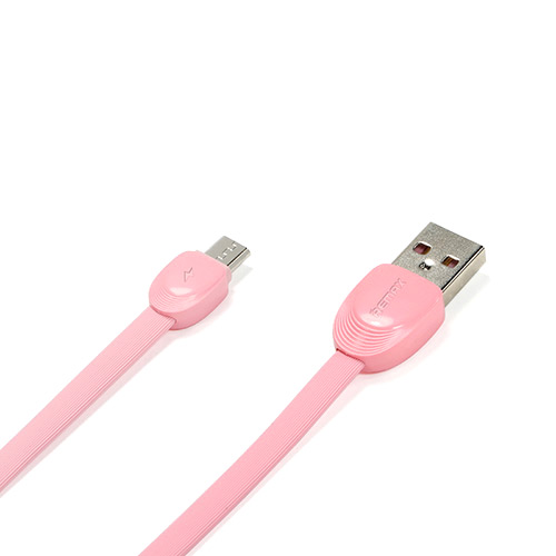 Data cable Remax Shell Series RC-040m Micro USB to USB 2.0 καλώδιο δεδομένων 1m Pink