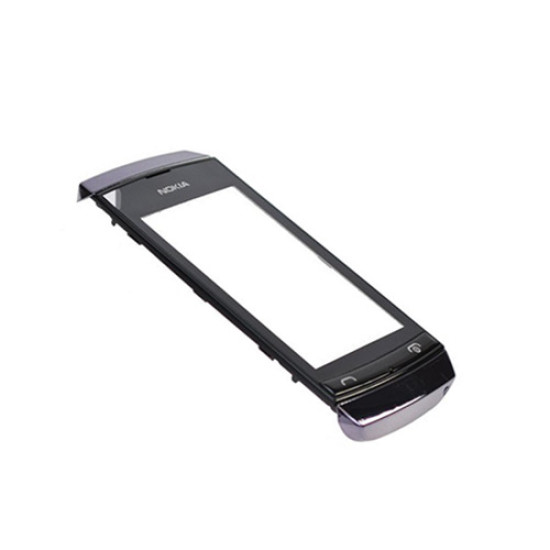 Τζαμάκι αφής με μπροστινό κάλυμμα Nokia Asha 306 Black Original