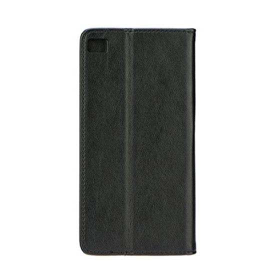 Θήκη OEM Magnet για Huawei P8 Flip Cover Synthetic Leather Black