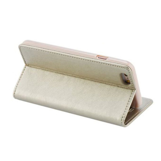 Θήκη OEM Magnet για Apple iPhone 7, 8 Flip Cover Synthetic Leather Gold