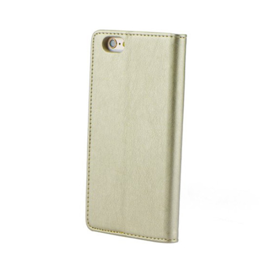 Θήκη OEM Magnet για Apple iPhone 7 Plus, 8 Plus Flip Cover Synthetic Leather Gold