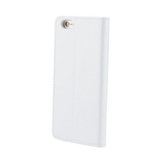 Θήκη OEM Magnet για Huawei P8 Flip Cover Synthetic Leather White