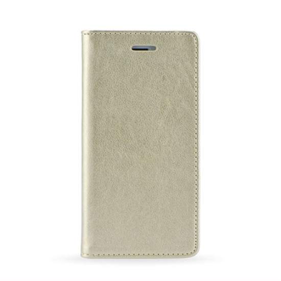 Θήκη OEM Magnet για LG K120E/K130 K4 Flip Cover Synthetic Leather Gold