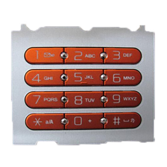 Πληκτρολόγιο Sony Ericsson W580i Αλφαριθμητικό White/Orange original