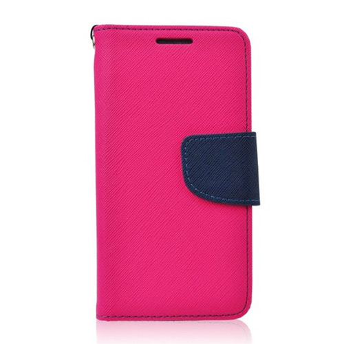 Θήκη OEM Fancy Book για Sony E2003 Xperia E4G Flip Cover Pink Navy