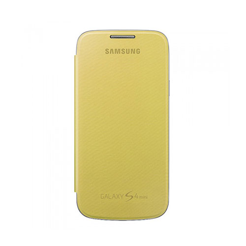 Θήκη Samsung EF-FI919BYE για I9195 Galaxy S4 mini Flip Cover Yellow original