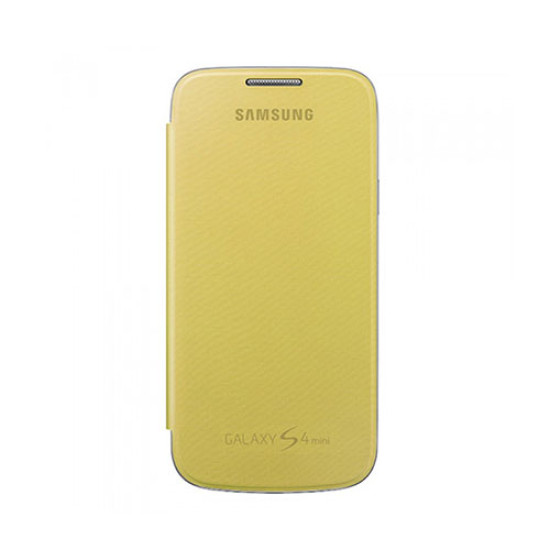 Θήκη Samsung EF-FI919BYE για I9195 Galaxy S4 mini Flip Cover Yellow original