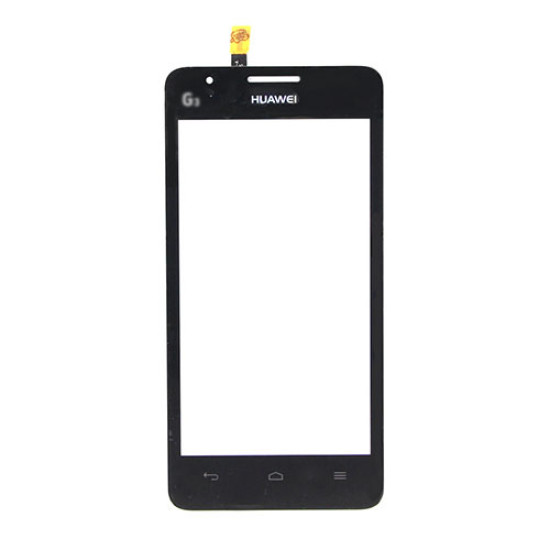 Τζαμάκι αφής με μπροστινό κάλυμμα Huawei Ascend G525 (Branding) Black Original