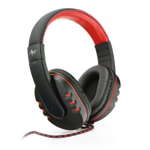 Headset Art Nemezis Gaming 3.5mm Stereo With Microphone Black/Red