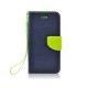 Θήκη OEM Fancy Book για Huawei P8/P9 Lite (2017) Flip Cover Navy-Lime