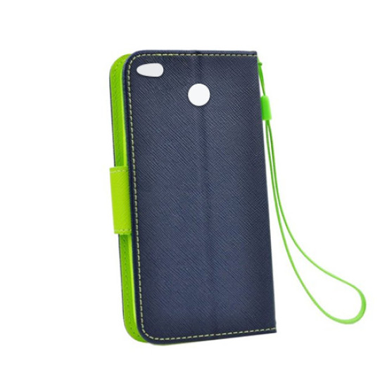 Θήκη OEM Fancy Book για Huawei P8/P9 Lite (2017) Flip Cover Navy-Lime