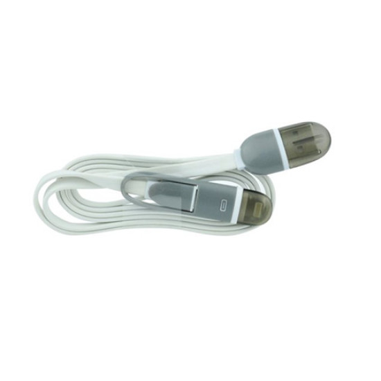 Data cable MH Multi Port USB to Lightning & Micro USB 1m White ΟΕΜ Data cable MH Multi Port USB to Lightning & Micro USB 1m White ΟΕΜ