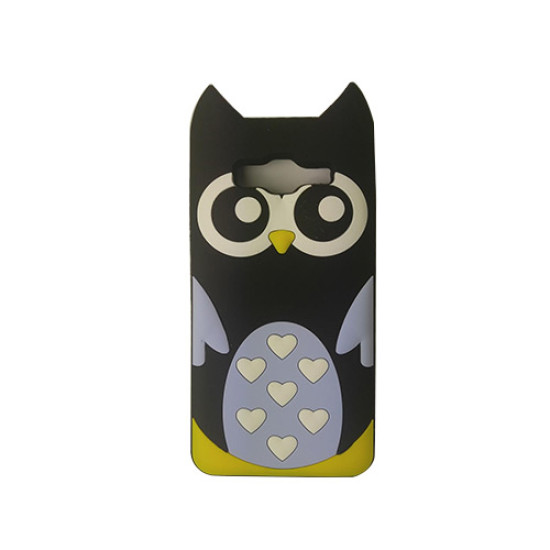 Θήκη OEM Ultra Slim 3D για Samsung J500 Galaxy J5 Back Cover TPU Owl Black
