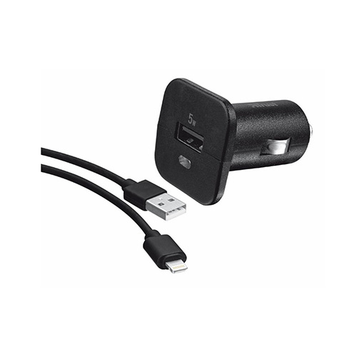 Φορτιστής Αυτοκινήτου Trust 20231 5W + Lightning Cable 1000mAh Black