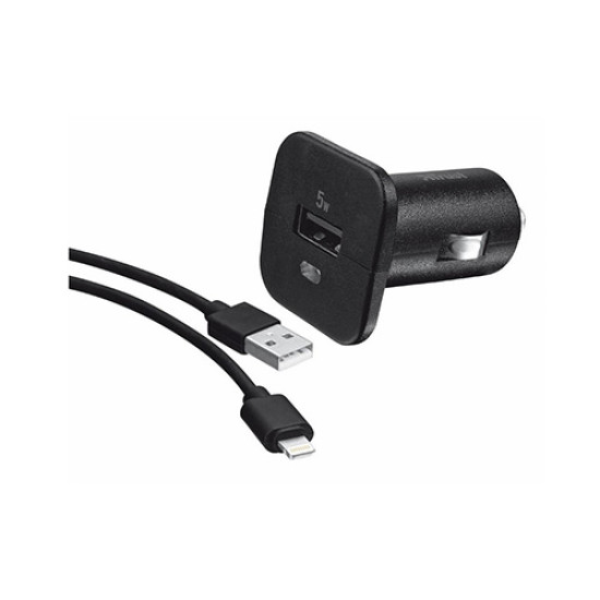 Φορτιστής Αυτοκινήτου Trust 20231 5W + Lightning Cable 1000mAh Black Φορτιστής Αυτοκινήτου Trust 20231 5W + Lightning Cable 1000mAh Black