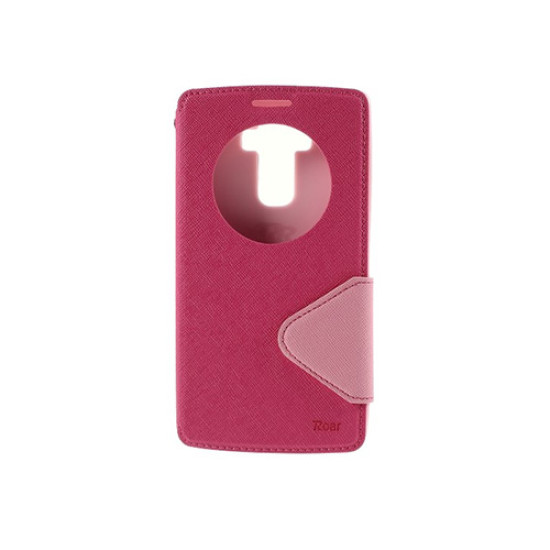 Θήκη Roar Fancy Diary για LG K120 K4 Flip Cover S-View Pink Θήκη Roar Fancy Diary για LG K120 K4 Flip Cover S-View Pink