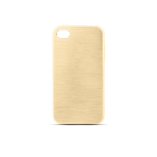 Θήκη OEM Jelly Brush για iPhone 4, 4S Back Cover TPU Gold Θήκη OEM Jelly Brush για iPhone 4, 4S Back Cover TPU Gold