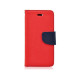 Θήκη OEM Fancy Book για Huawei P10 Flip Cover Red Navy