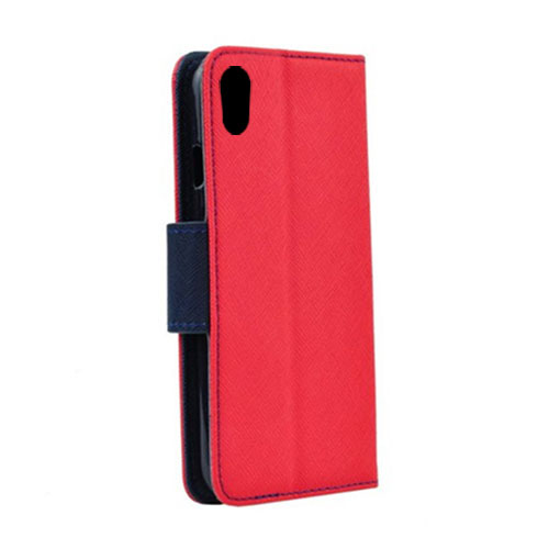 Θήκη OEM Fancy Book για Sony F8331 Xperia XZ Flip Cover Red Navy