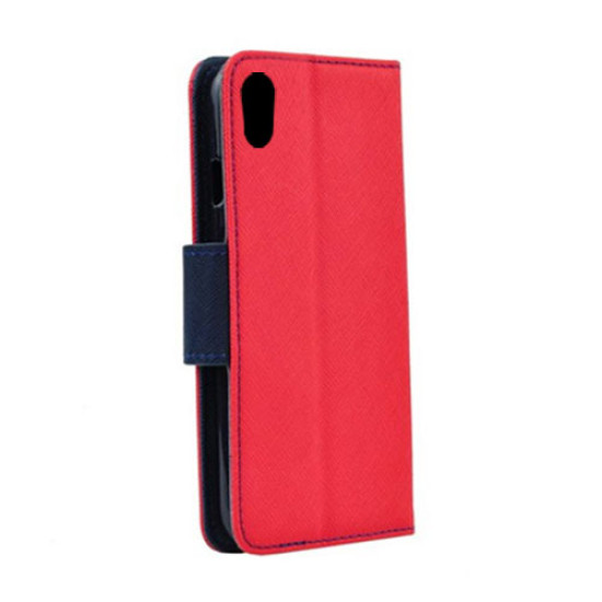 Θήκη OEM Fancy Book για Sony F8331 Xperia XZ Flip Cover Red Navy