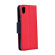 Θήκη OEM Fancy Book για Sony F8331 Xperia XZ Flip Cover Red Navy
