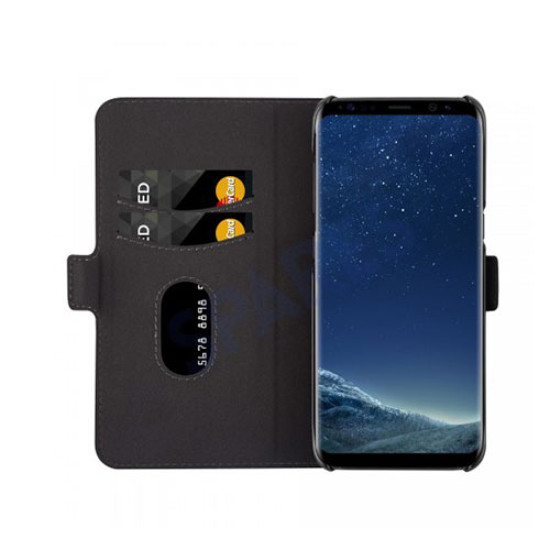 Θήκη Merskal Magneto Slim για Samsung G955 Galaxy S8 Plus Flip Cover Wallet Black