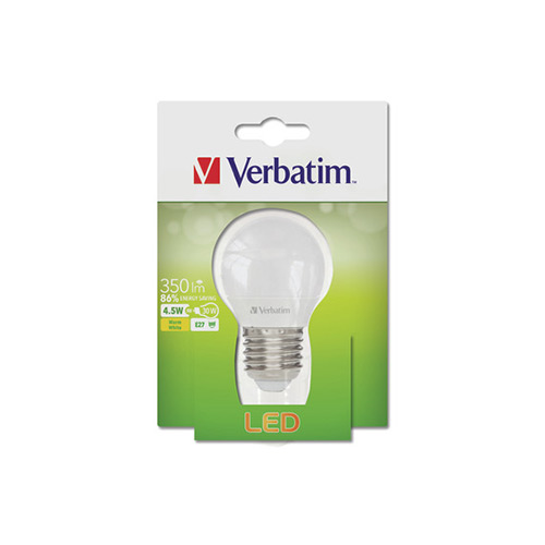 Λάμπα Verbatim Led E27 230V 4.5W 350lm 2700K Warm White