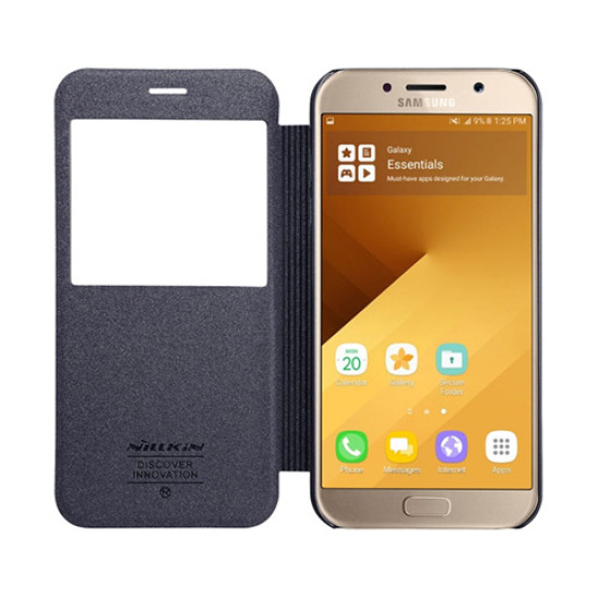Θήκη Nillkin Sparkle S-View για Samsung A320 Galaxy A3 (2017) Flip Cover Black