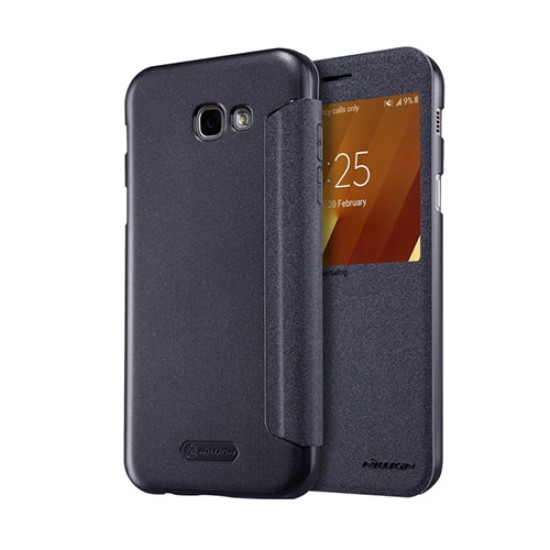 Θήκη Nillkin Sparkle S-View για Samsung A320 Galaxy A3 (2017) Flip Cover Black