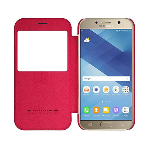 Θήκη Nillkin Qin για Samsung A520 Galaxy A5 (2017) Flip Cover S-View Red