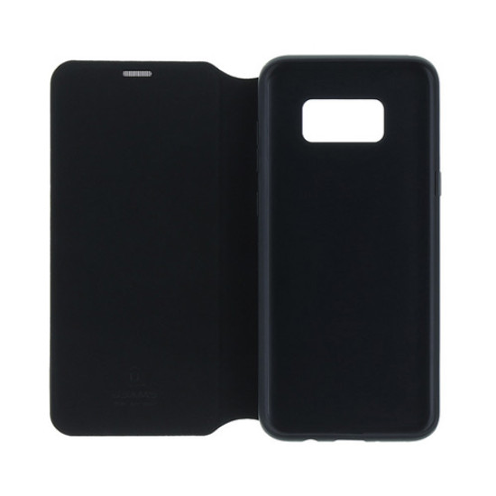 Θήκη Usams Duke για Samsung G955 Galaxy S8 Plus Flip cover Black