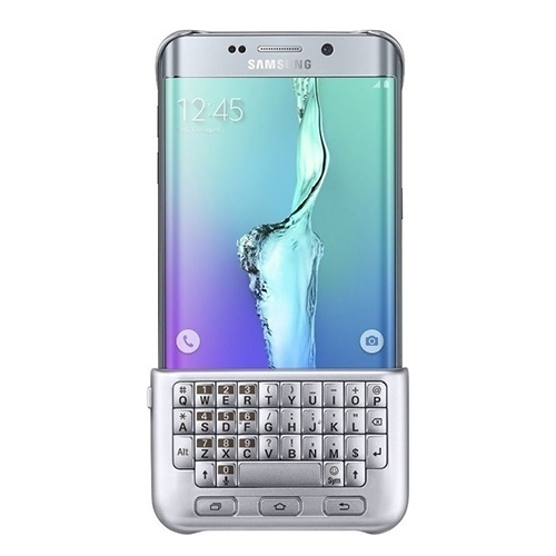 Θήκη Samsung EJ-CG928FSE για G928 Galaxy S6 Edge Plus με πληκτρολόγιο Back Cover Silver original