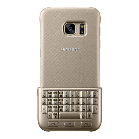 Θήκη Samsung EJ-CG930UFE για G930 Galaxy S7 με πληκτρολόγιο Back Cover Gold original