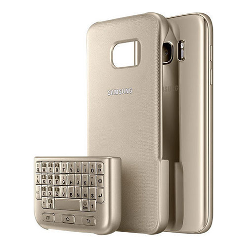 Θήκη Samsung EJ-CG930UFE για G930 Galaxy S7 με πληκτρολόγιο Back Cover Gold original