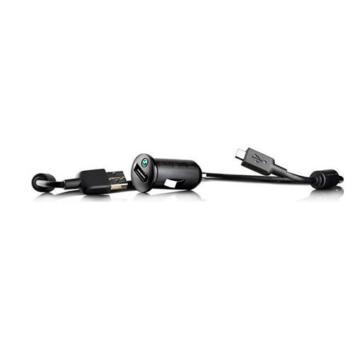 Φορτιστής αυτοκινήτου Sony AN-401+ EC450 micro USB Black original Blister